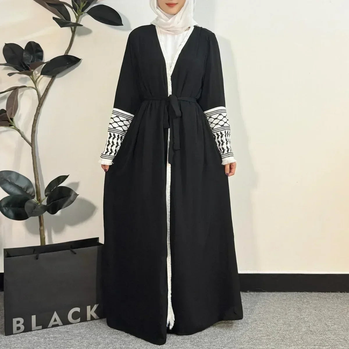 Open Front Abaya Muslim