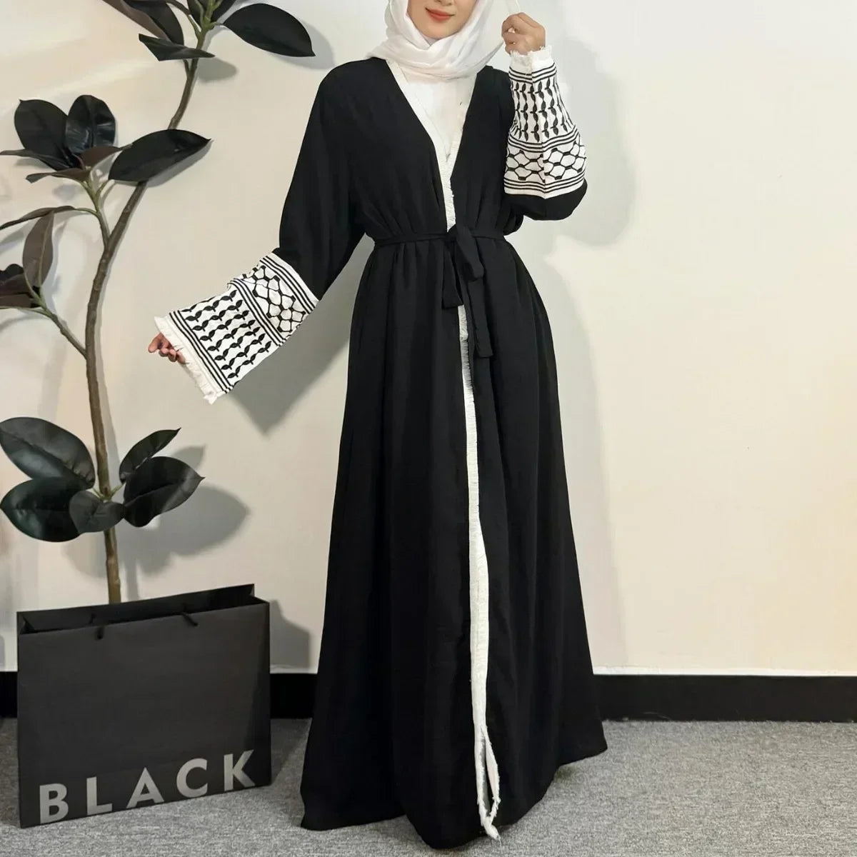 Open Front Abaya Muslim