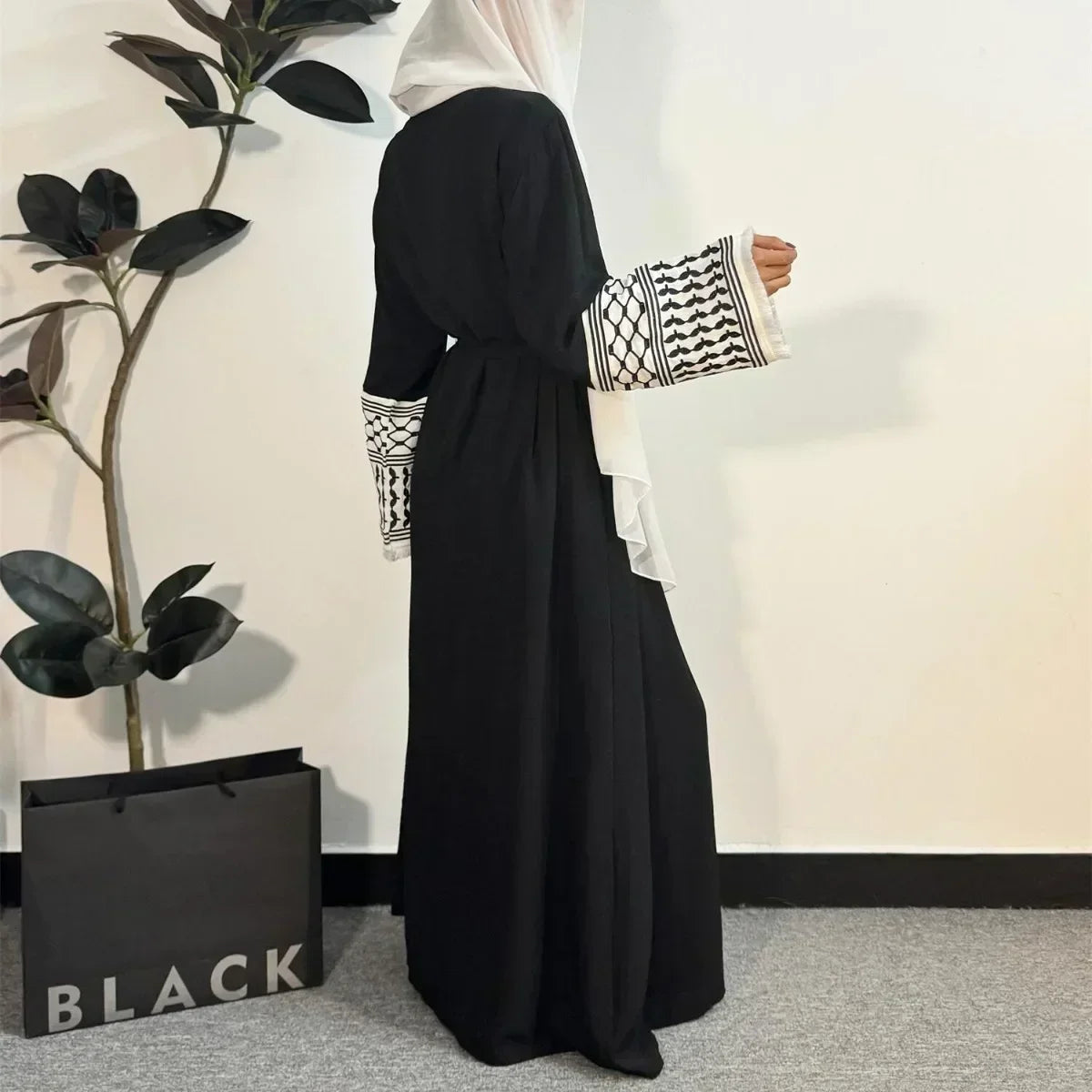 Open Front Abaya Muslim